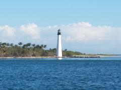 Leaving anchorage from key biscayne light house