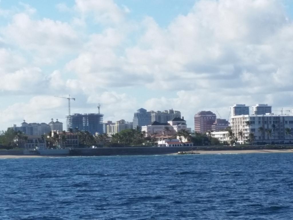 West palm from the ocean