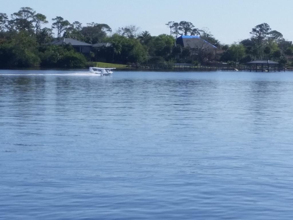 Water plane landed on the ICW
