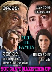 George Soros and Adam Schiff are In Laws