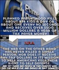 Planned parenthood vs NRA