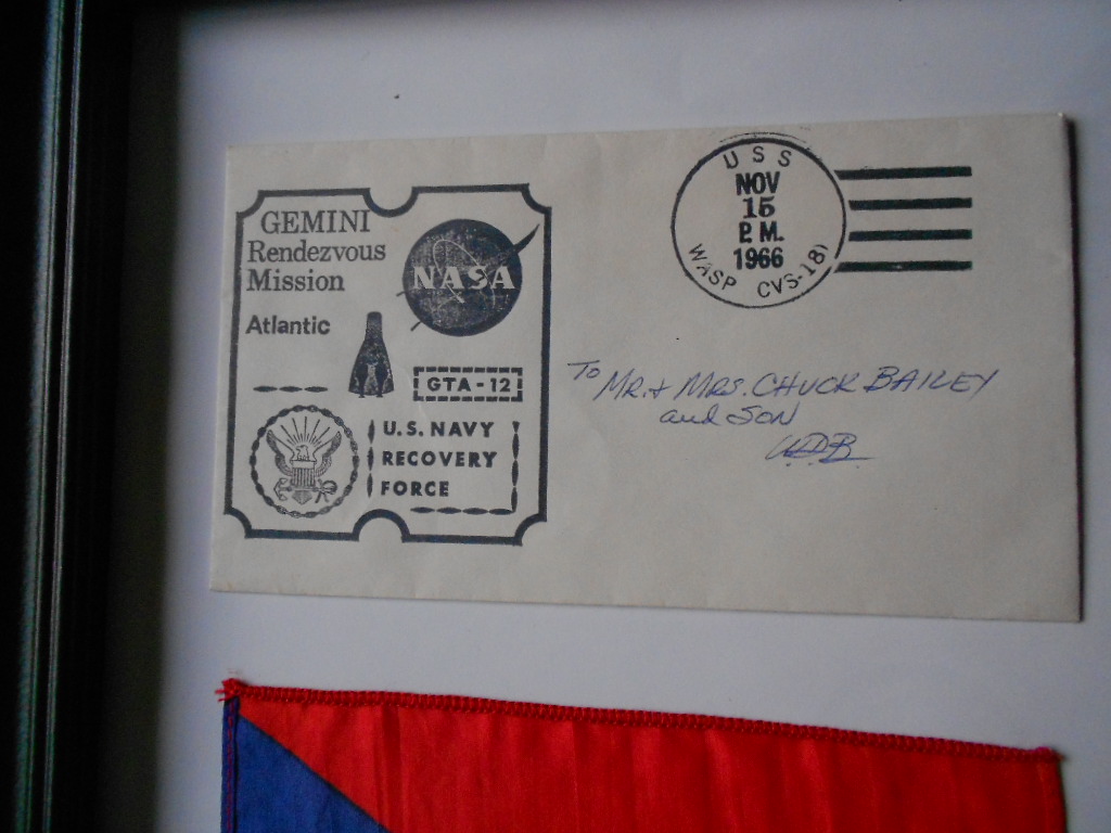 Czech flag flown on Gemini 12