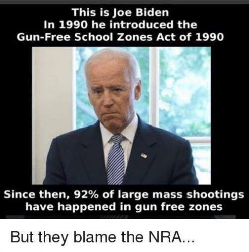 Joe Biden gun free zones
