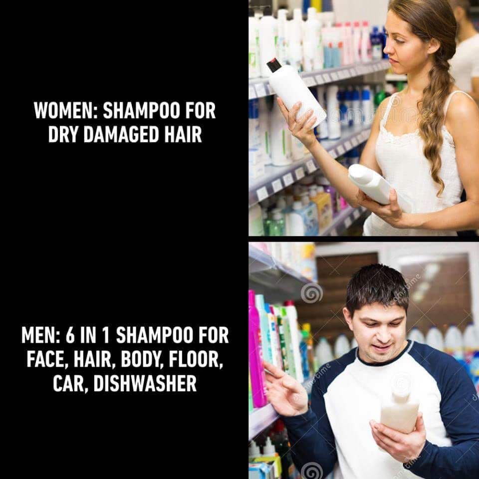 Womens Shampoo vs Mens Shampoo