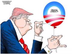 Trump Popping the Obama Legacy Bubble