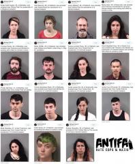 Names and faces of arrested Antifa Members