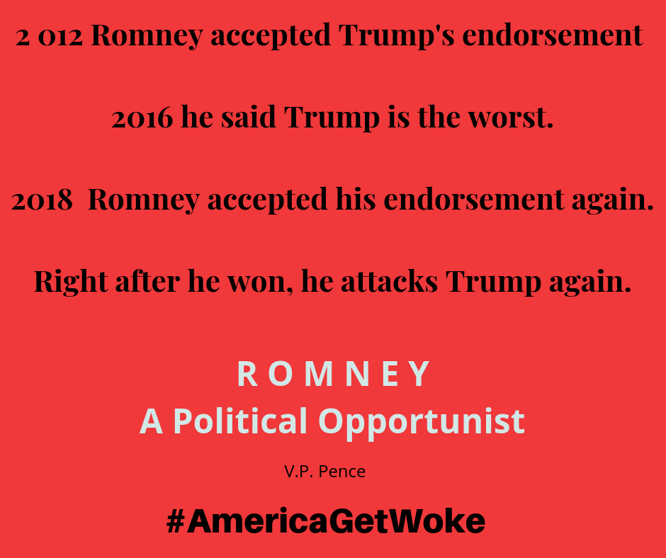 Romney Political Opportunist