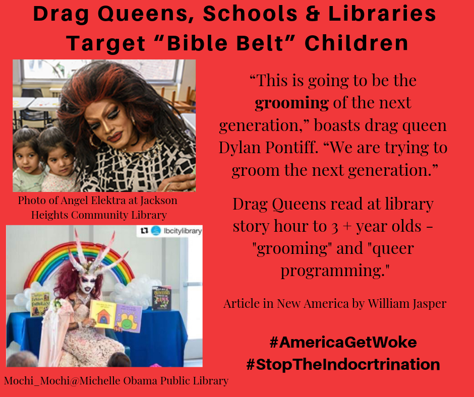 Drag Queens, Schools &amp; Libraries Target “Bible Belt” Children