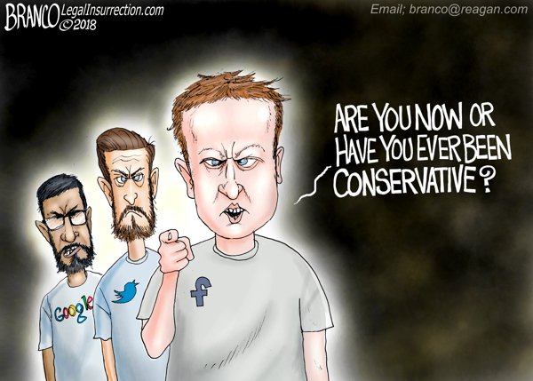 Branco Cartoon Tech Giants want to know Are you or have you ever been conservative
