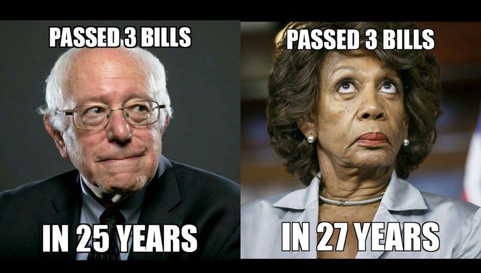 Bernie Sanders passed 3 bills in 25 years