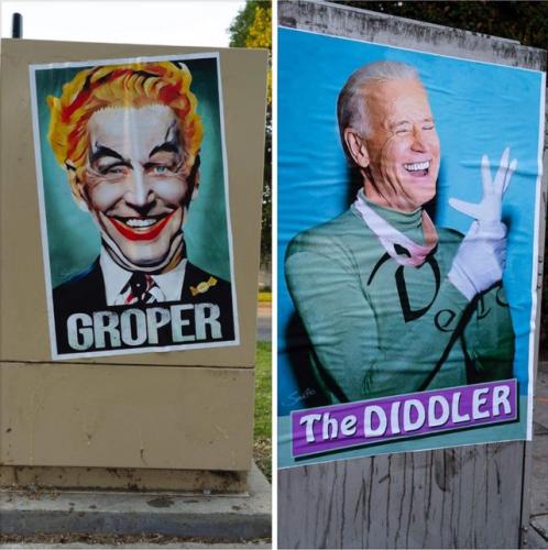 Creepy uncle Joe Biden starring as the Groper and the Diddler