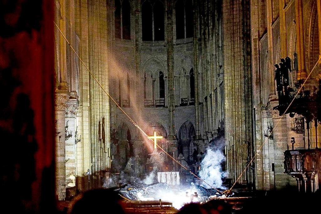 Notre Dame Interior Aftermath of Fire