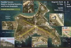 Epstein Pedo Island Layout Map - cardinal directions