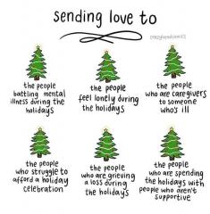 Sending love to those who need it at Christmas.