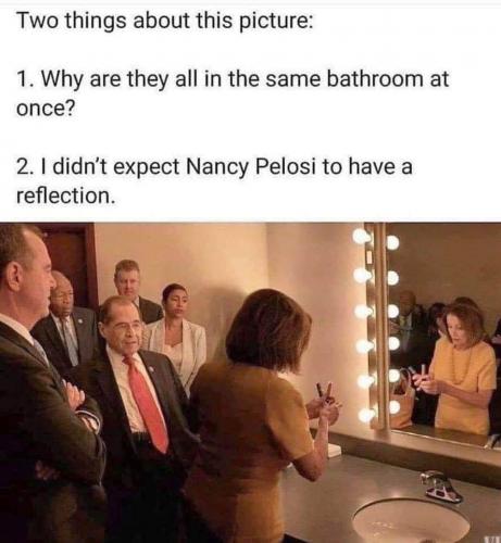 Nancy has a reflection...
