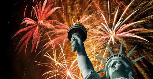 Liberty, fireworks