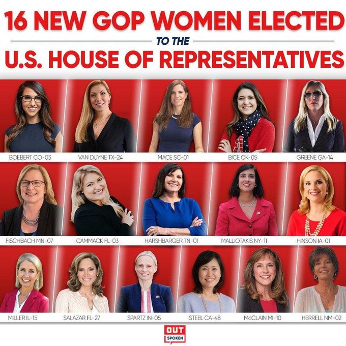16 new GOP Women elected to the US House of Representatives HISTORIC 2020 ELECTION