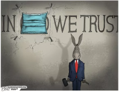 Democrat motto - In facemasks we trust