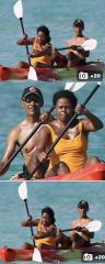 Just a couple of guys out kayaking Obama