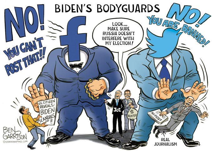 Social Media Censorship by Facebook and Twitter Ben Garrison GrrrGraphics