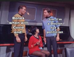 Star Trek discusses when covid will be over