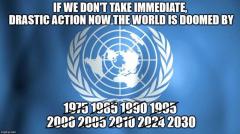 The ever changing UN environmental doom clock