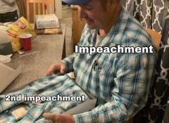 What is the difference between the first impeachment and the second impeachment