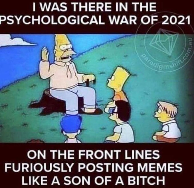I was in the meme war of 2021