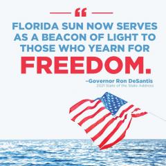 Florida is the beacon of light for freedom