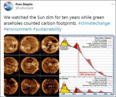 The sun dimmed for ten years grand solar minimum - new ice age