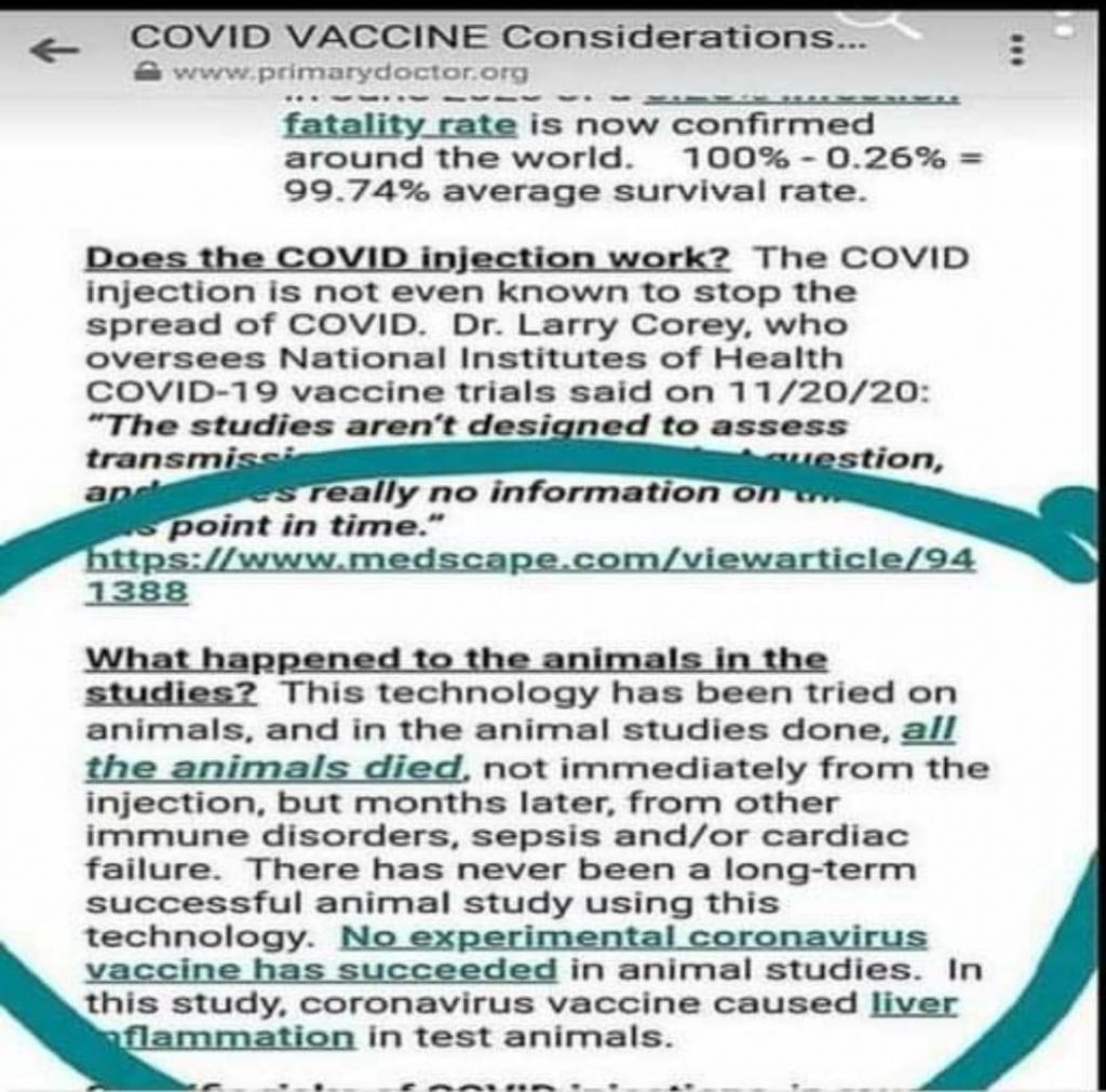 Covid Vaccine Considerations