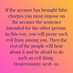 Bible verse accuser punishment