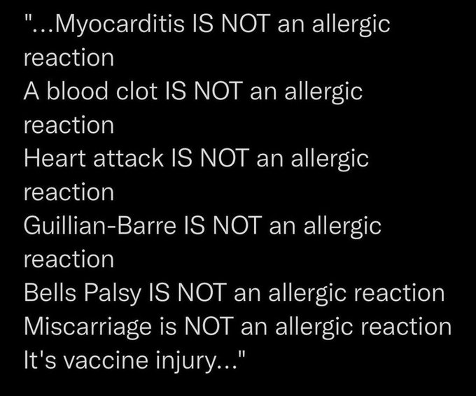 Vaccine injuries vs Vaccine allergic reactions