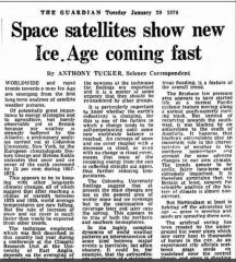 Space Satellites show new ice age coming on fast