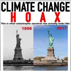 Statue of Liberty Climate Change Hoax