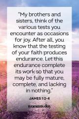 James 1 2-4 Think of your tests as reasons for joy