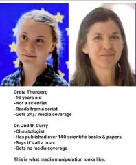 Greta Thunberg vs Dr Judith Curry