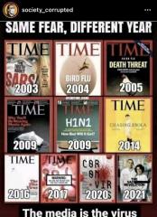 The media is the virus - same fear different year