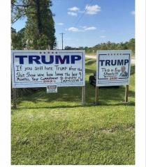 Latest Trump signs in 2022