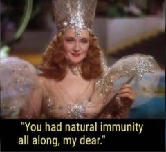 Covid - you had natural immunity all along my dear Wizard of Oz Glenda the good witch