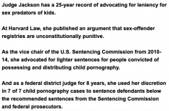 Judge Jackson goes easy on child porn pedos