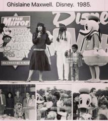 Ghislane Maxwell and Disney 1985