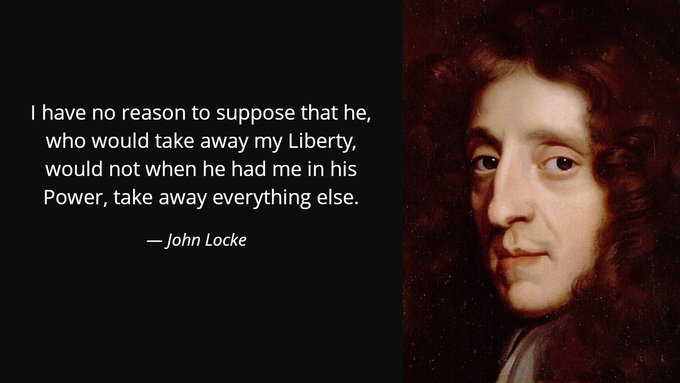 John Locke quote on liberty and power over people