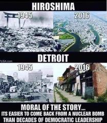 It is easier to come back from a nuclear bomb than it is decades of Democrat Government