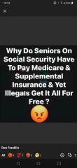 why do seniors on ss have to pay medical supplement insurance while illegals get it free