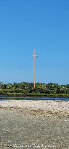 St Augustine Cross from the water 5 0July 22