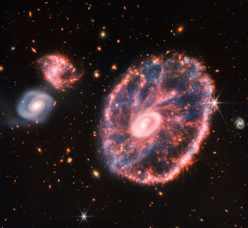 The cartwheel galaxy NASA image