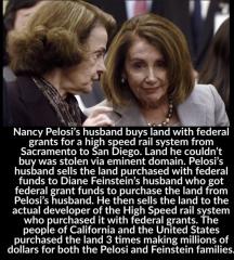 Pelosis and Feinsteins make millions while the tax payer pays for it