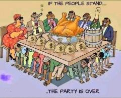 iF THE PEOPLE STAND - THE PARTY IS OVER