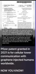 PFIZER PATENTT 2021 GRAPHENE TRACKING